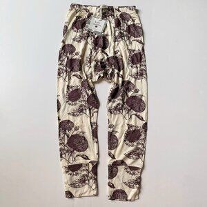 NWT Kate Quinn Organics Raisin sunflower bamboo panda pants 6 years